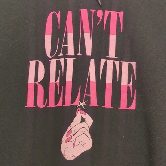 Jeffree Star Fashion black Cant Relate pullover hooded sweater - Picture 4 of 6